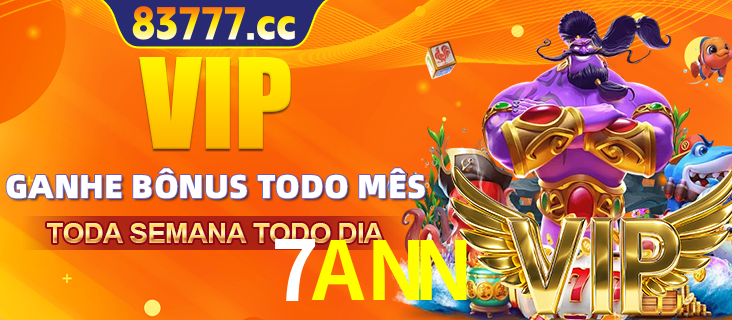 Banner promocional do 7ANN oferecendo 100% de recompensas adicionais contínuas para quem fizer o login diário (Daily sign-in), com um mascote de coelho.