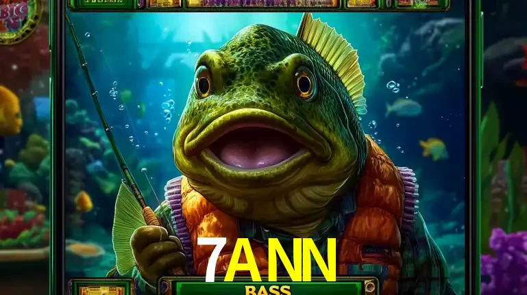 Personagem de peixe pescador do popular jogo de slot com tema de pescaria, uma das emocionantes opções de caça-níqueis para jogar e ganhar no cassino 7ANN.