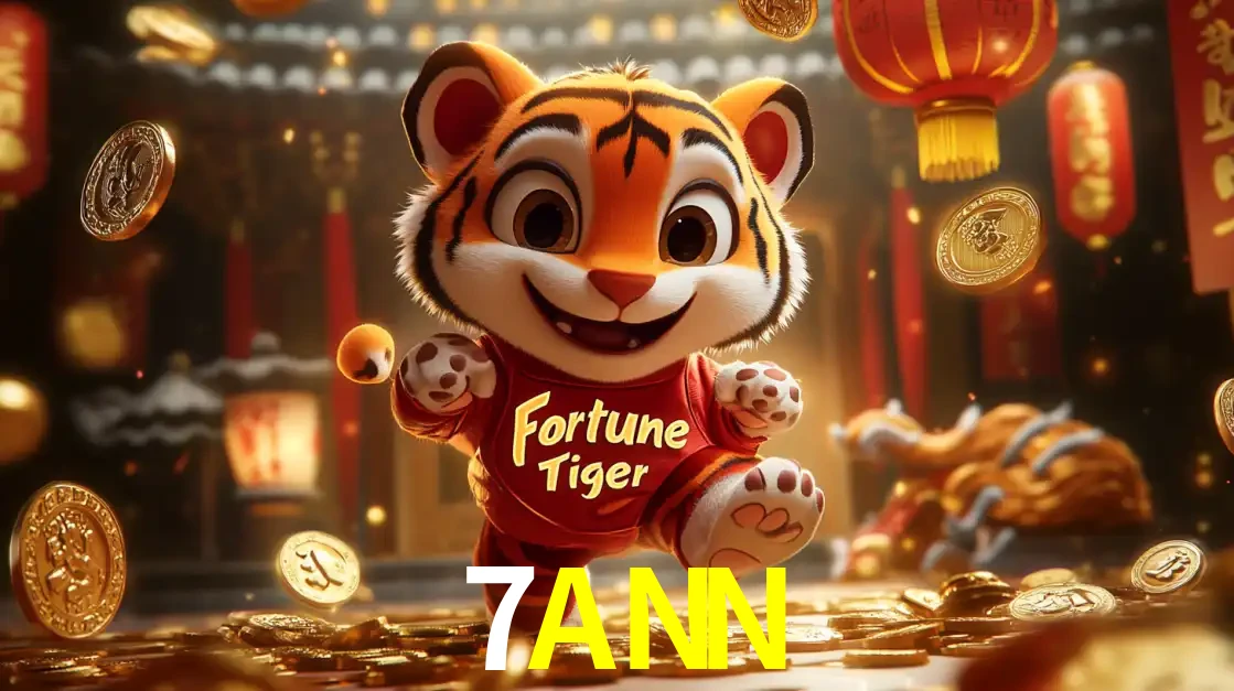 O alegre personagem do Fortune Tiger correndo sobre um caminho de moedas de ouro, simbolizando os grandes prêmios e a diversão do popular jogo de slot do 7ANN.